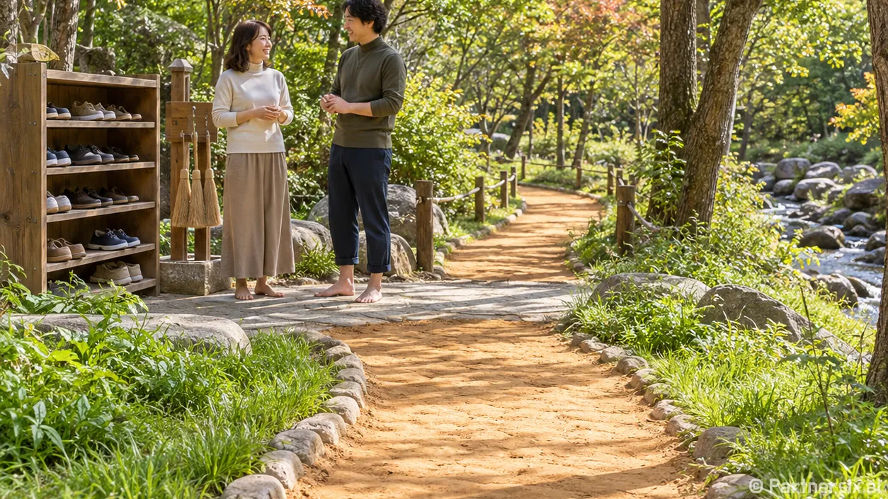 의성 남대천 행운의 쉼터, 맨발걷기 명소
