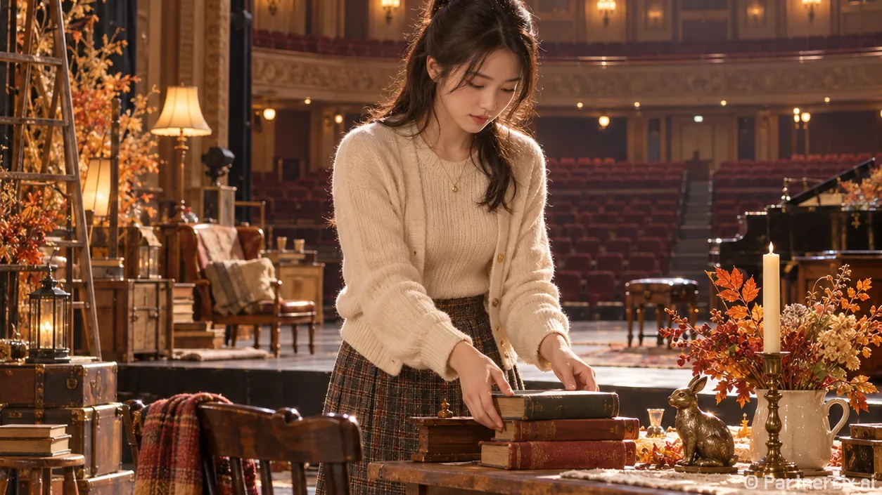 가을 무대 꽃 별이지나
