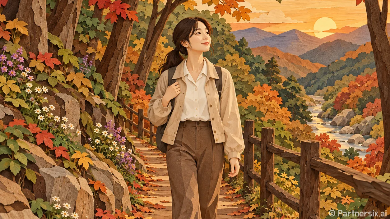 가을빛 품은 대티골 숲길