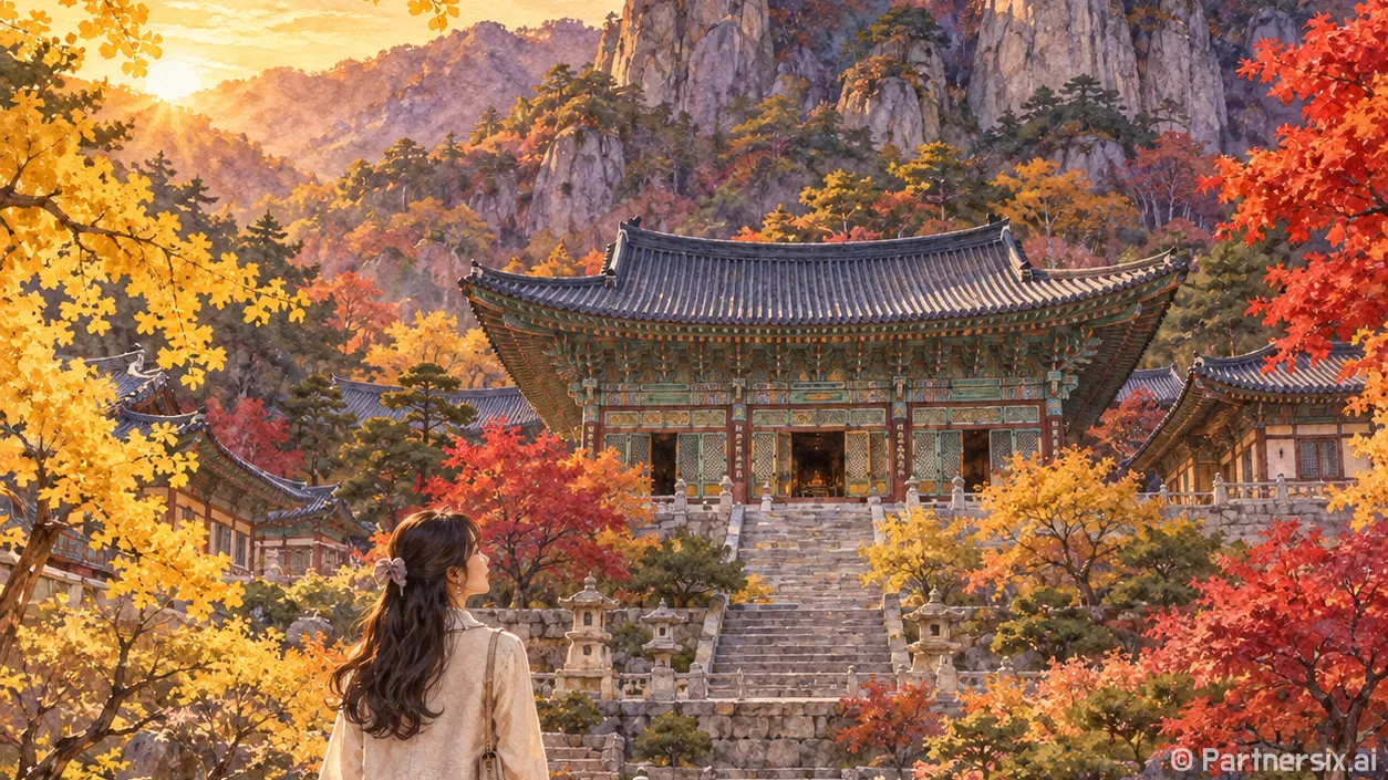 단풍 품은 청송 대전사