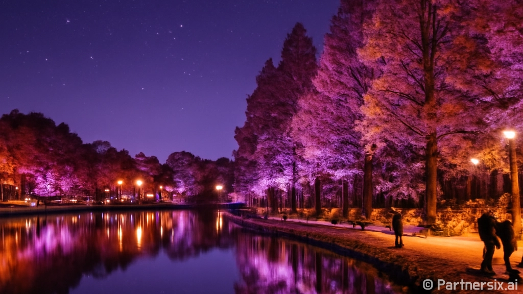 가을빛 물든 김해 연지공원 야경 명소