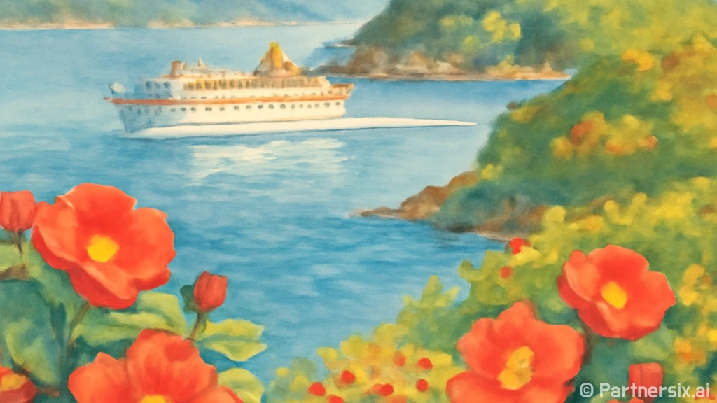 마산 돝섬, 유람선과 동백꽃 힐링 코스