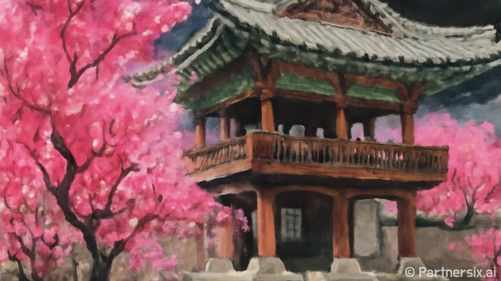 밀양 향교 매화꽃과…