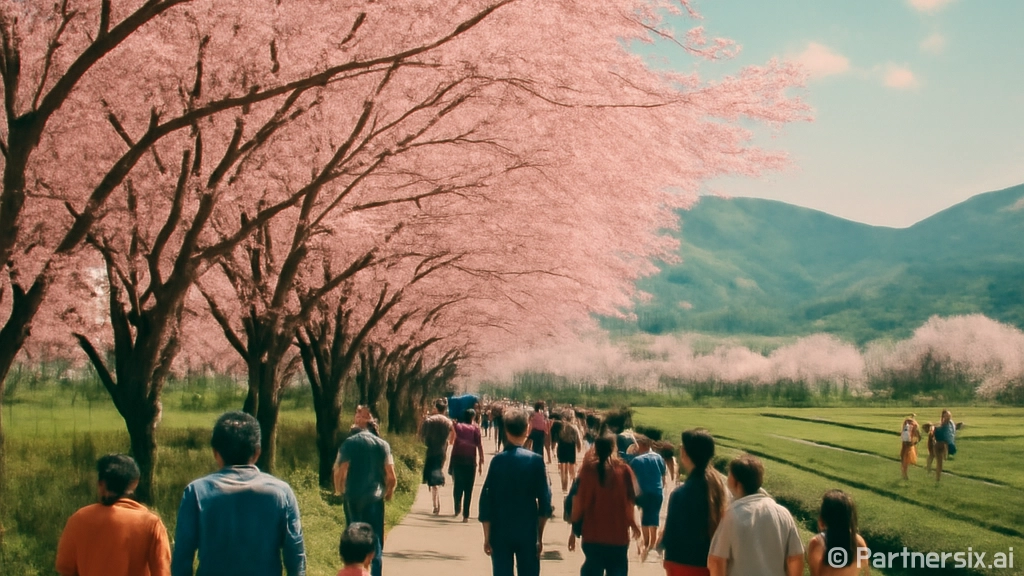 하동 십리벚꽃길 만…