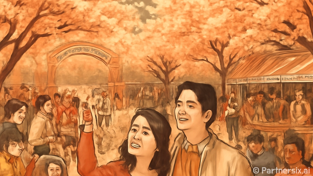 사천 선진리성 벚꽃…