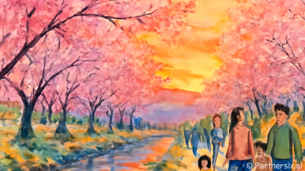 함안 칠원천 벚꽃길…