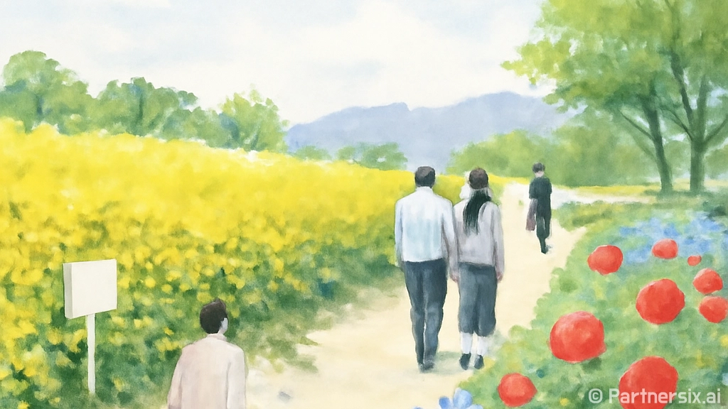 고성 기월안뜰 봄꽃…