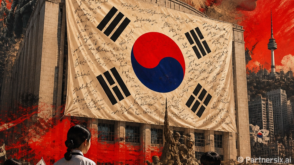 경남도청에 걸린 한…