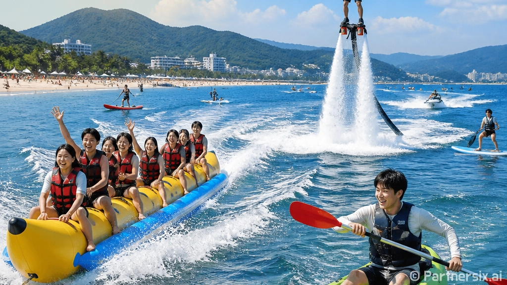 거제 바다서 즐기는…
