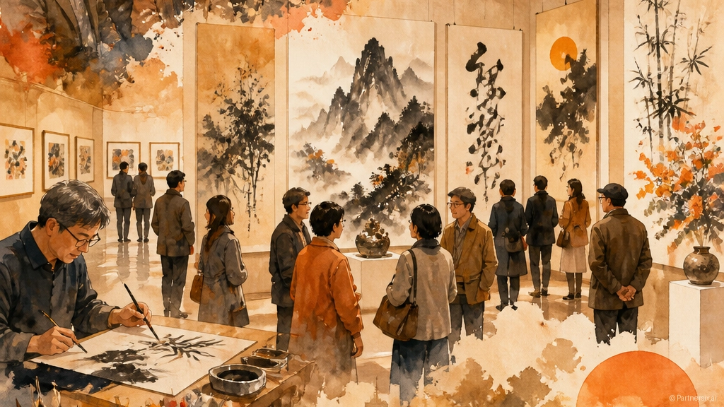 기억과 예술지기, 대성예우회 회원전 현장