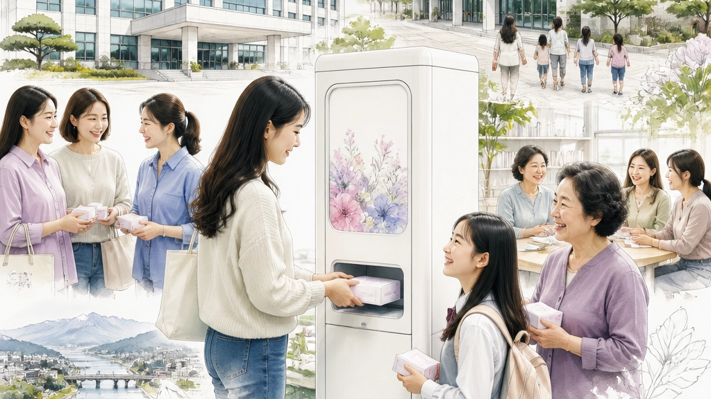 거창군, 공공생리대…