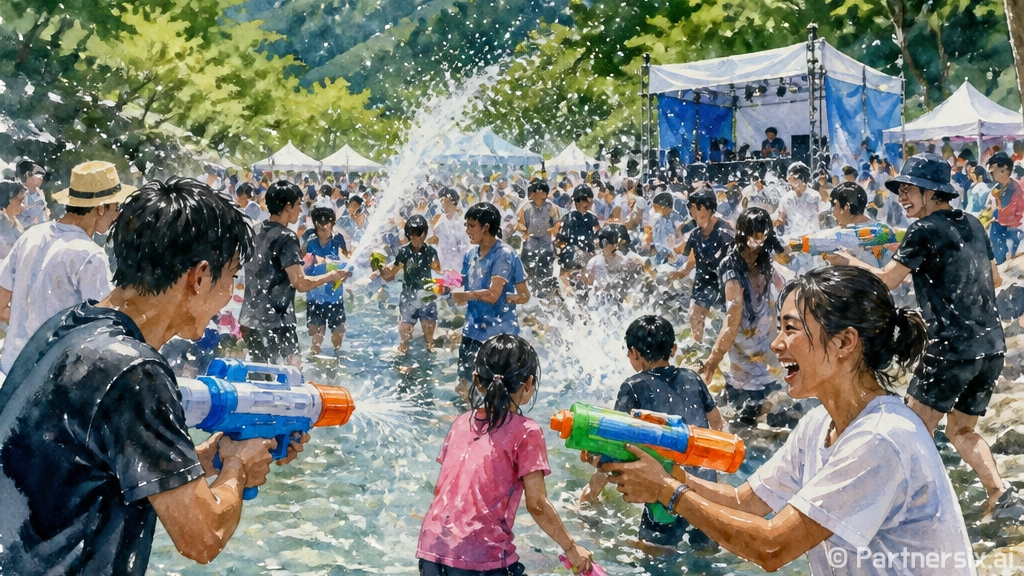 거창수승대 워터페스티벌 현장 생생 취재