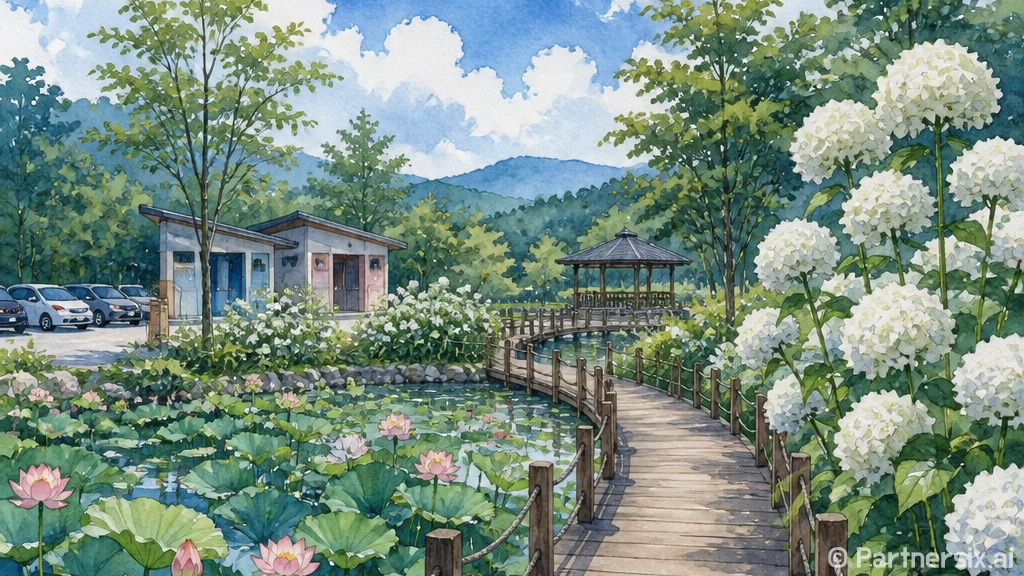 양산 숨은 수국 명소 본법마을 생태공원