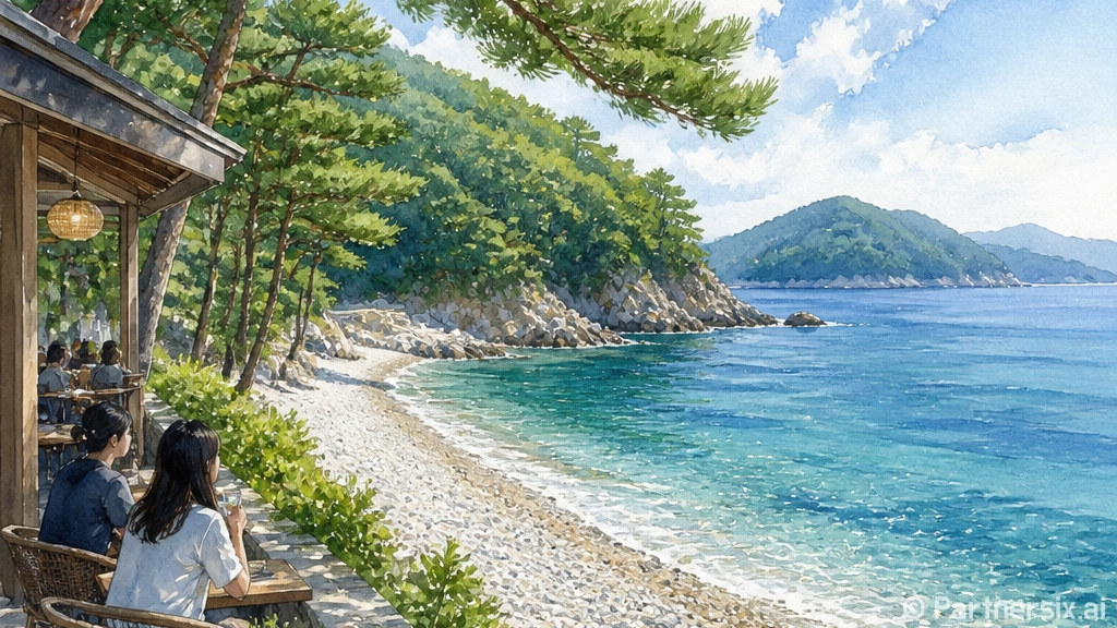 통영 봉암 몽돌해수욕장, 자연이 빚은 하모니