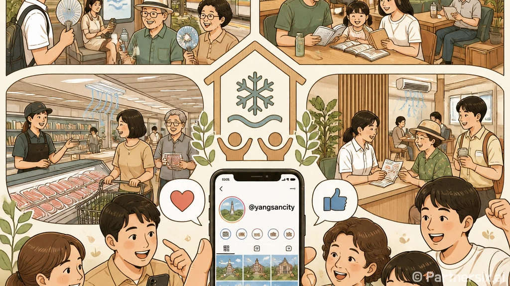 양산시 무더위쉼터 SNS 이벤트 개최