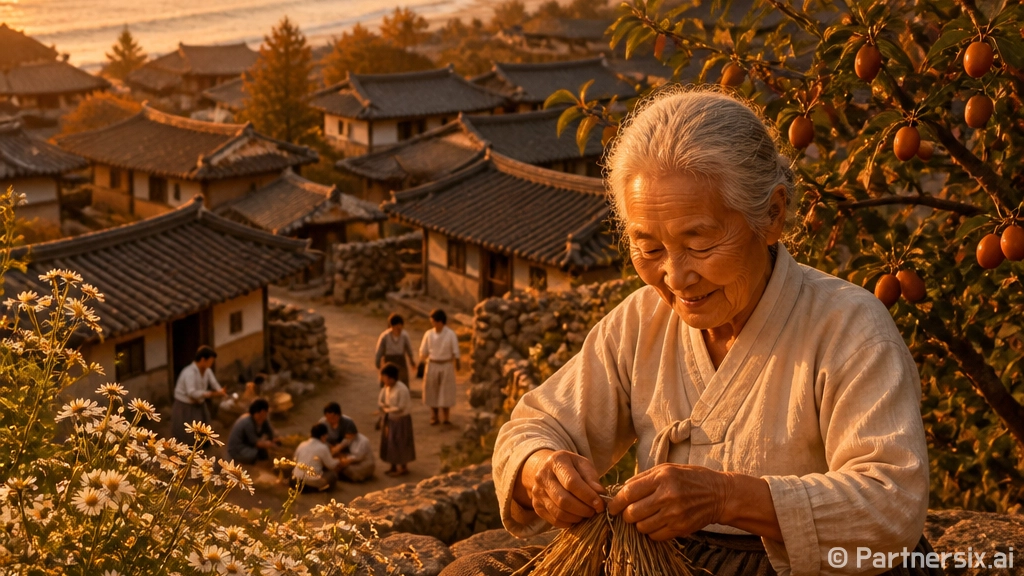 입암마을의 따뜻한 미소와 바다 풍경