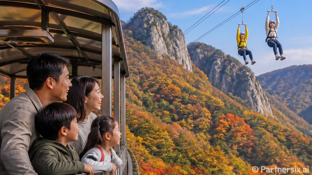 가을 대봉산, 모노레일과 집라인으로 만끽하세요