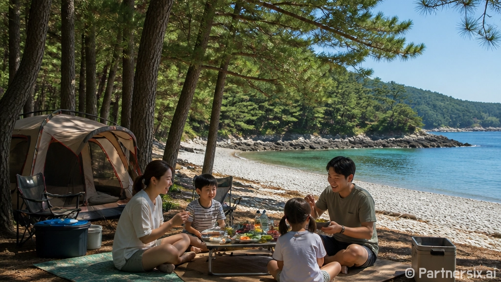 남해 숙호숲 캠핑장과 몽돌해변 힐링 명소