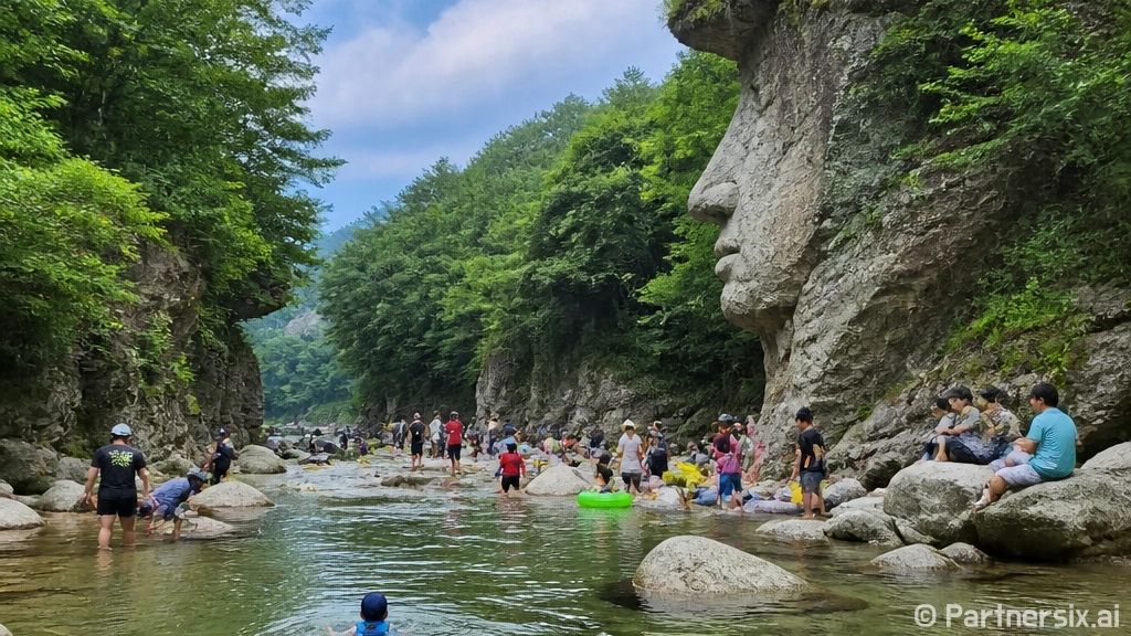 거창 월성계곡 사선…