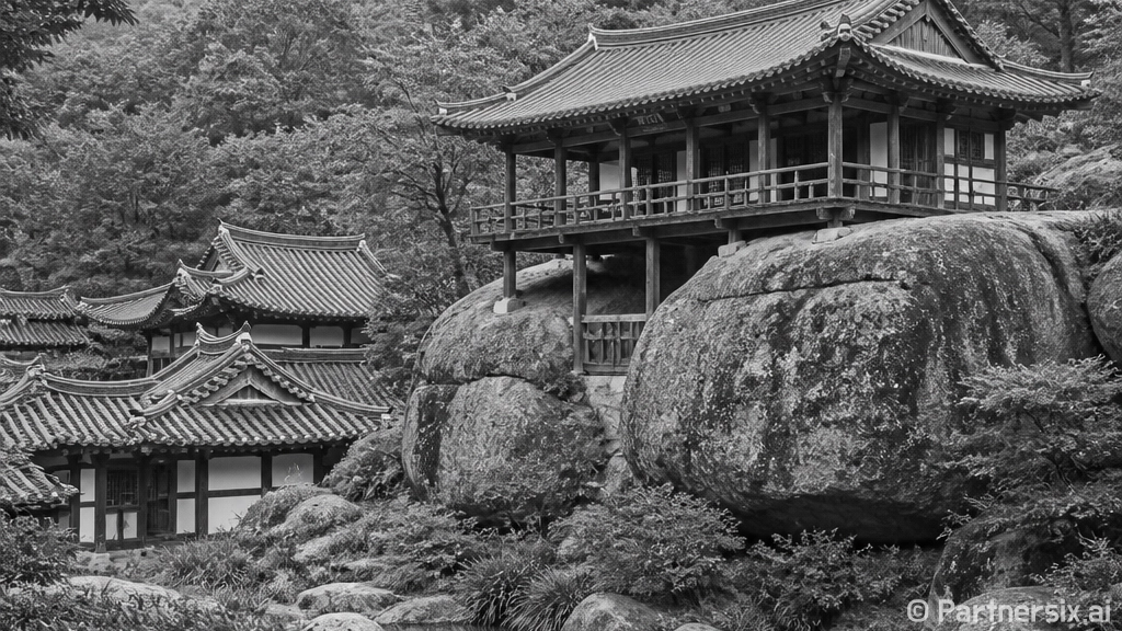 거창 수승대 구연서원과 관수루의 조화