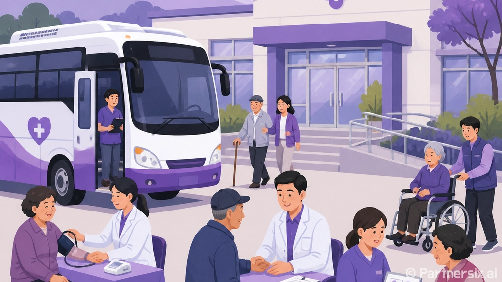법수보건지소, 마산의료원 닥터버스 무료 건강검진 실시