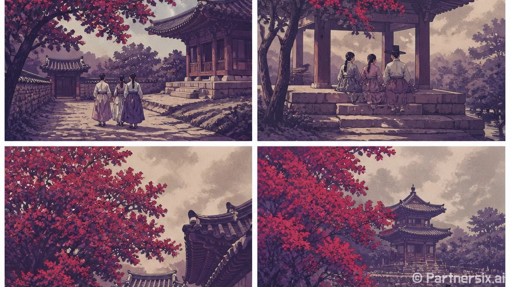 함안 무산사 배롱나무의 여름 풍경