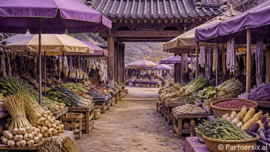 경남 고성 오일장 아침 풍경
