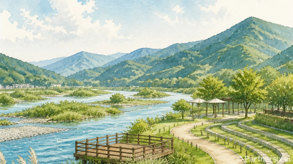 황강 따라 펼쳐진 합천 핫들생태공원 산책길