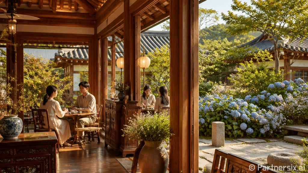 함안 한옥 카페 두루고, 수제 팥빙수의 여유