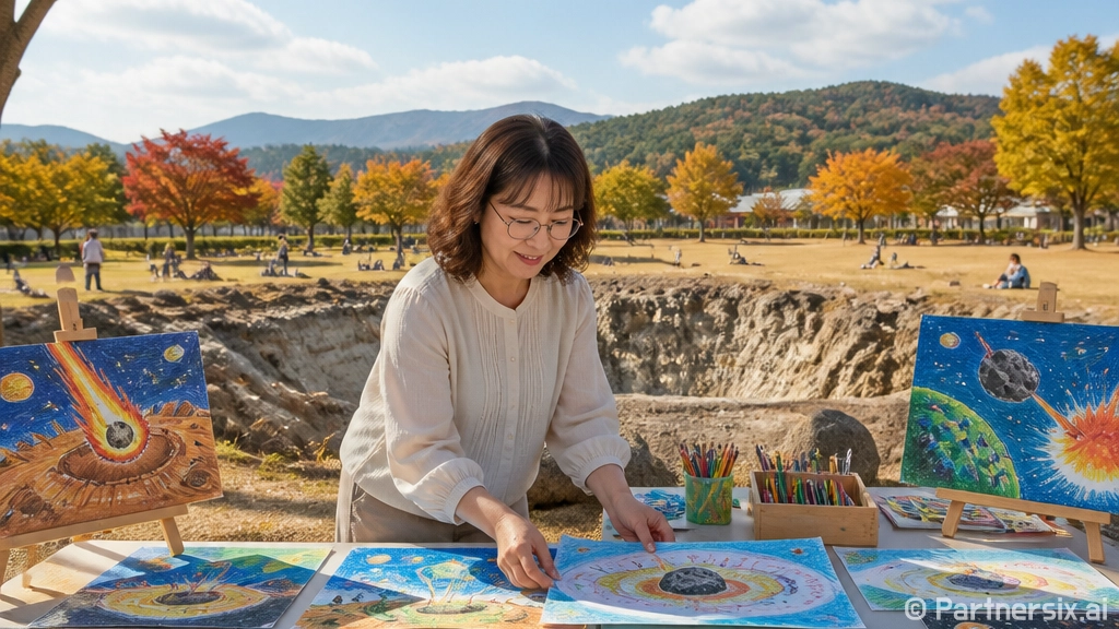 합천운석충돌구 어린이 그림 공모전 개최