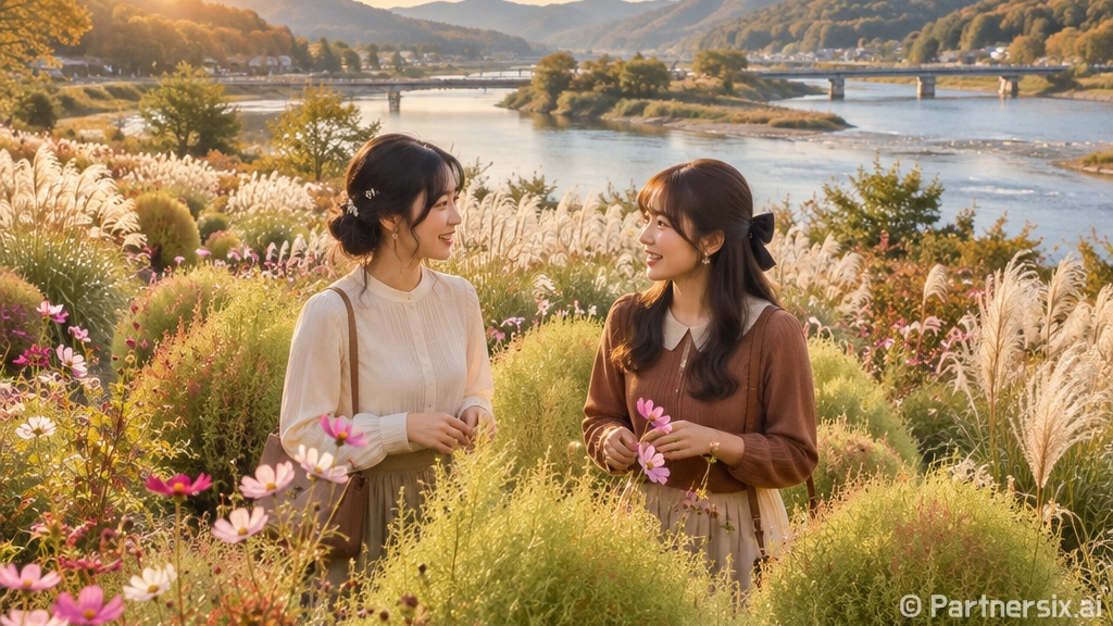 의령 호국 의병의 숲 가을꽃과 댑싸리 축제 현장