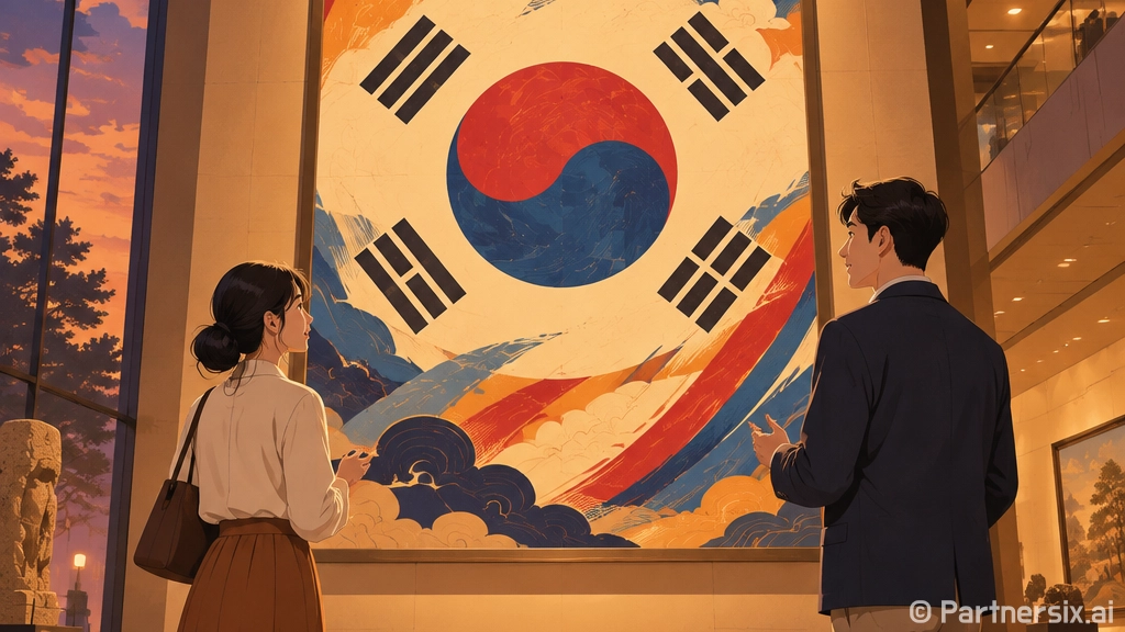 한터마을서 피어난 태극기 예술의 향연