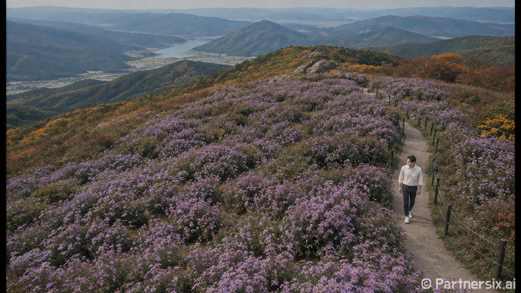 거창 감악산 가을빛 물든 국화 향연