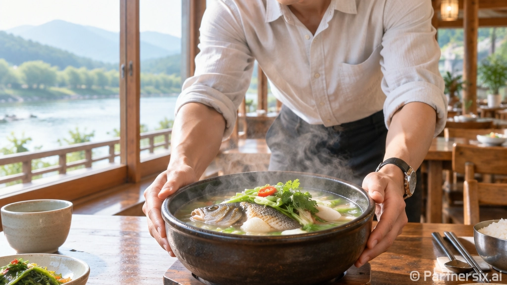 함안 강변횟집, 직접 잡은 민물고기 어탕의 진수