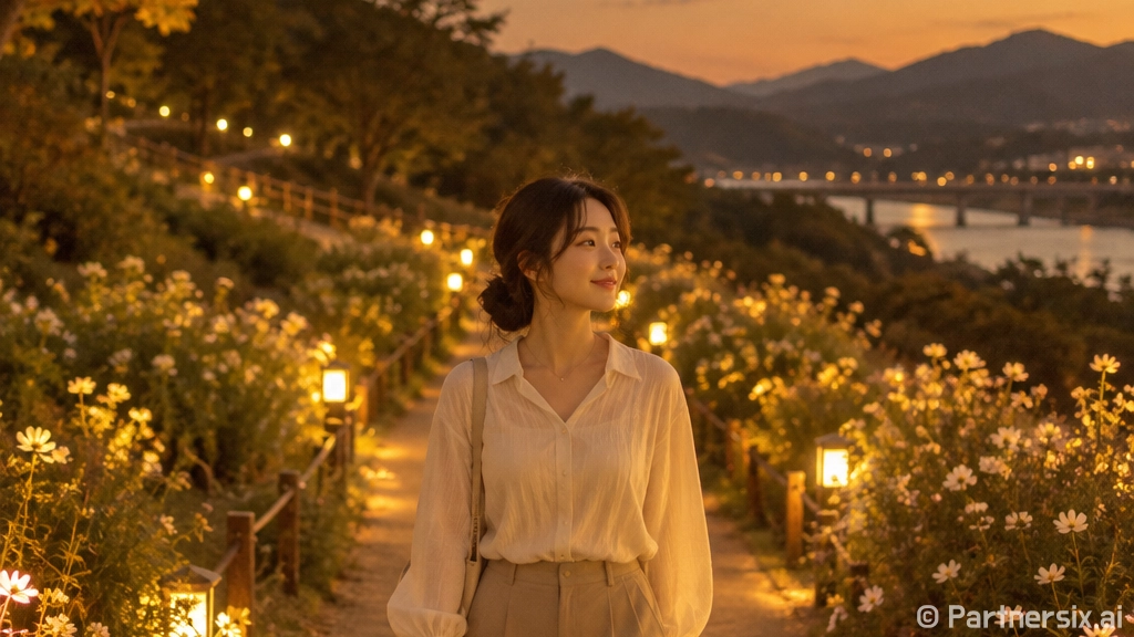 거창 창포원 밤 산책의 매력