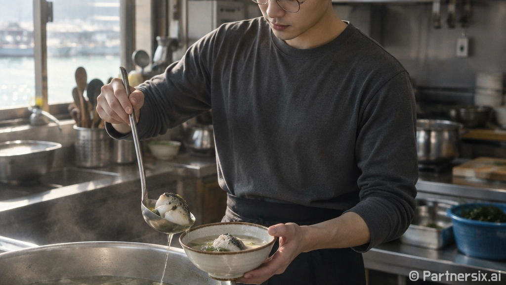 교방천 따라 마산어시장 졸복국 맛보기