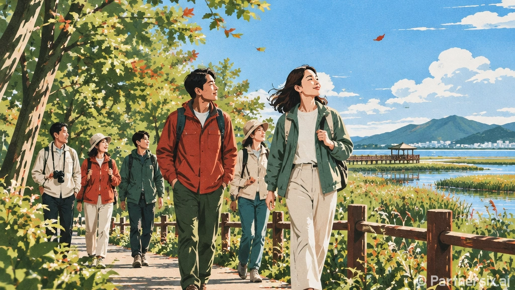 가을바람 속 진해내수면환경생태공원 산책