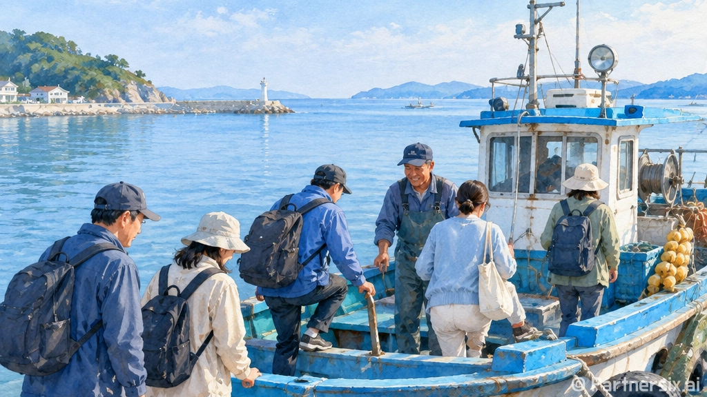 남해 조도, 배 타…