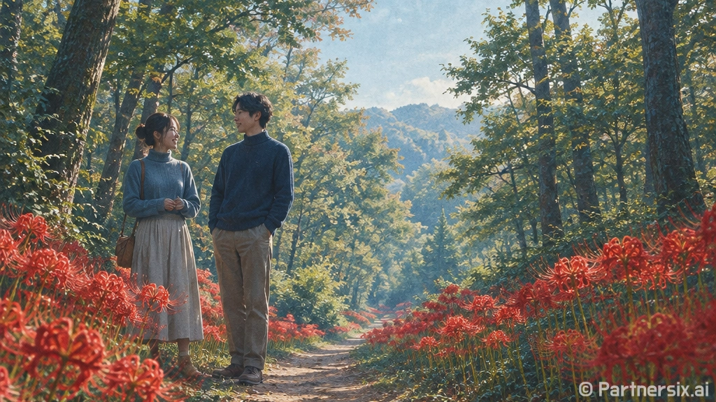 김해 활천 꽃무릇 숲길, 붉은 가을의 서정