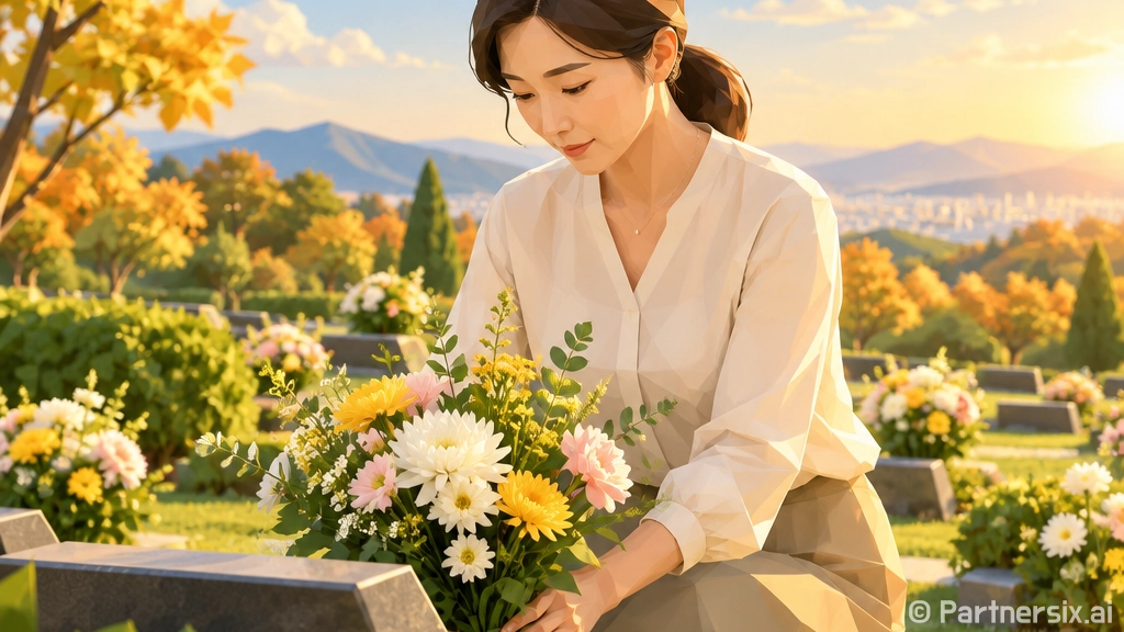 추석 성묘, 플라스…