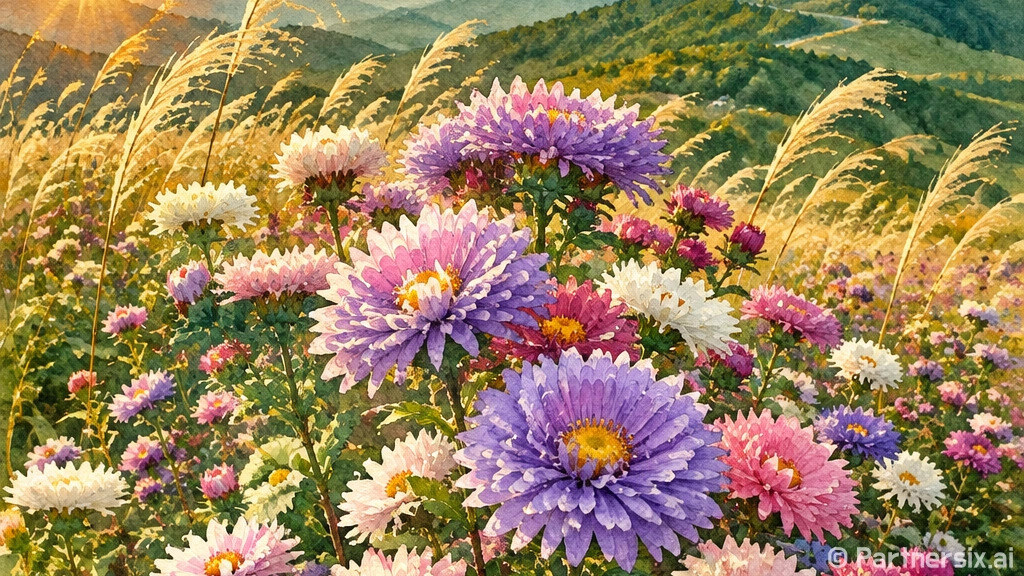 거창 감악산 아스타 국화 축제 현장