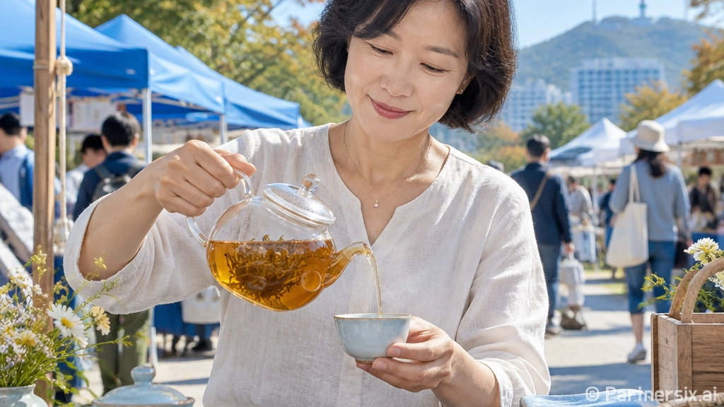 서울광장서 만난 진주 차의 향기