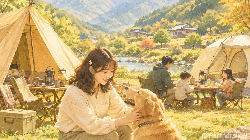 아이들과 함께하는 더 멍스테이 캠핑장 힐링 체험