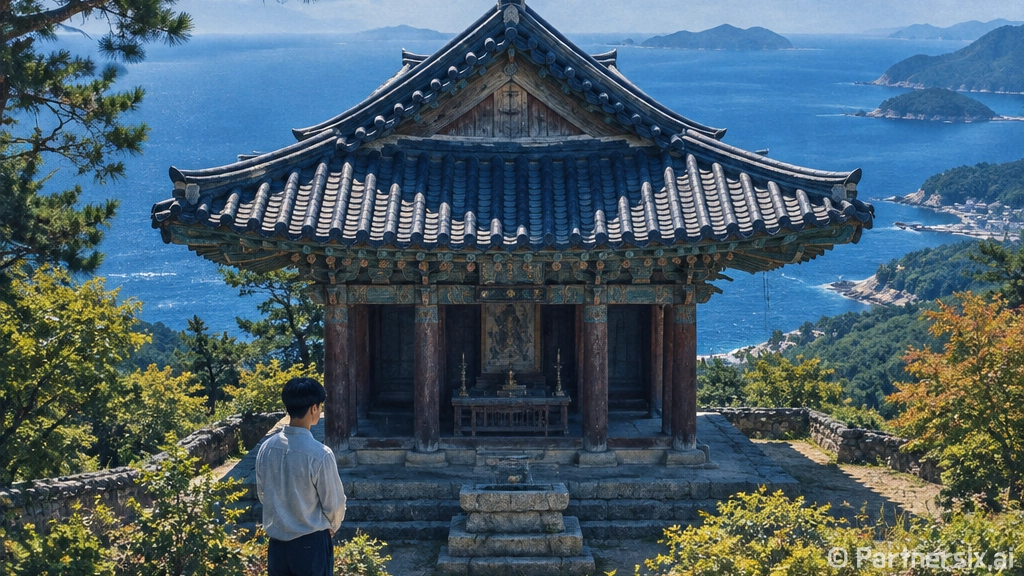 남해 무민사에서 만나는 최영 장군의 충절과 바다 풍경