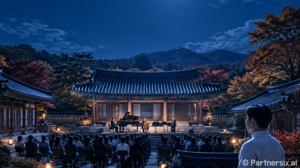 남해향교 가을밤 달빛 음악회 풍경