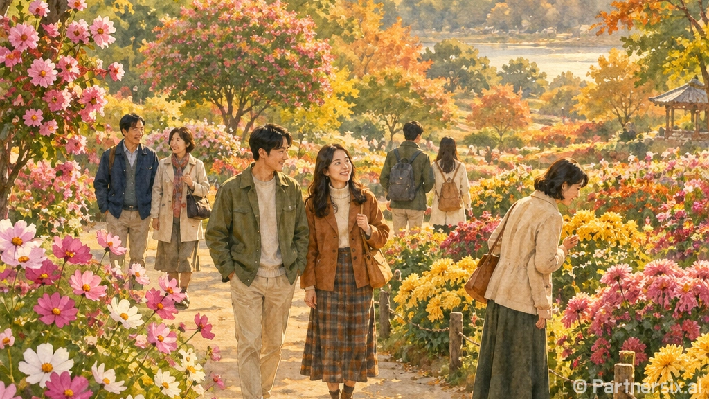 가을꽃 만발한 의령 기강 리치꽃축제 현장