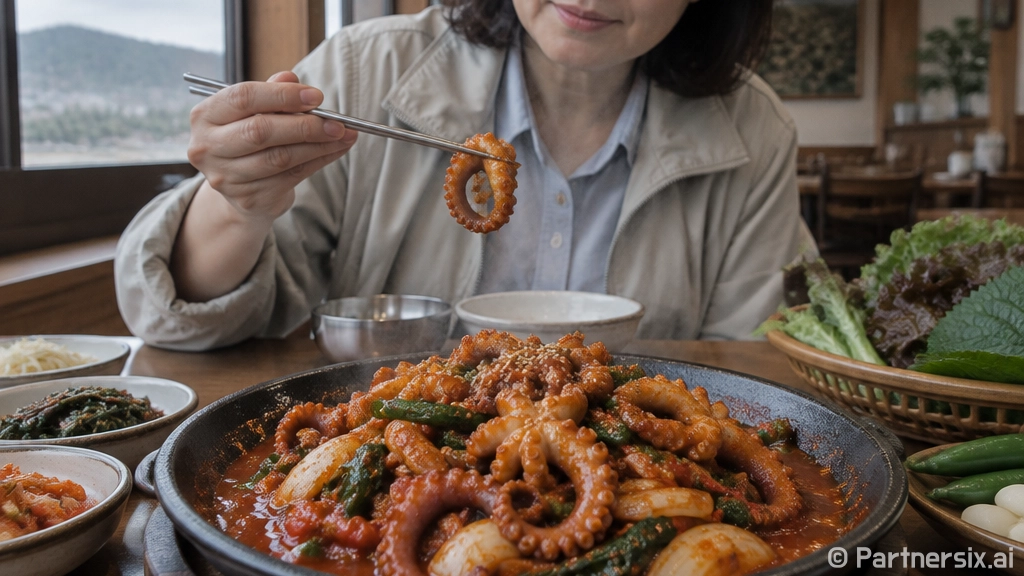 함안 매콤 낙지 맛…