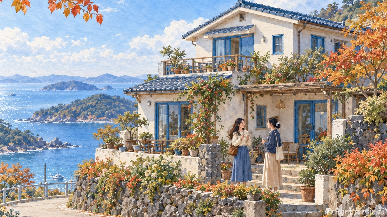 남해 가족 단체 숙소 바다전망 명소