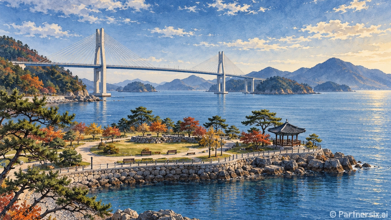 창선교 아래 바다쉼표