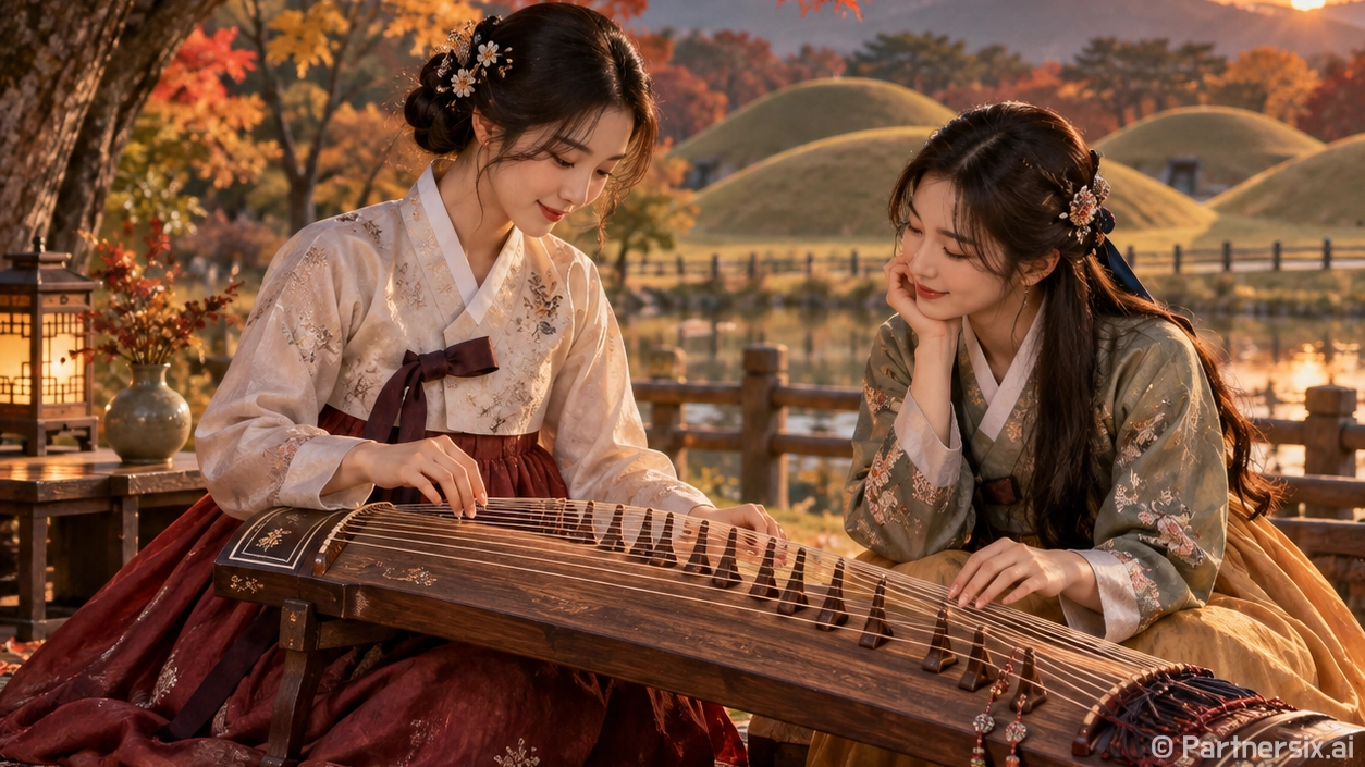 수릉원 물든 가야금…
